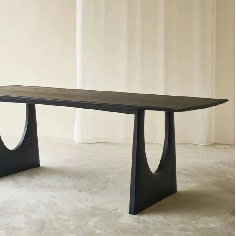 Luna Arch Dining Table Black