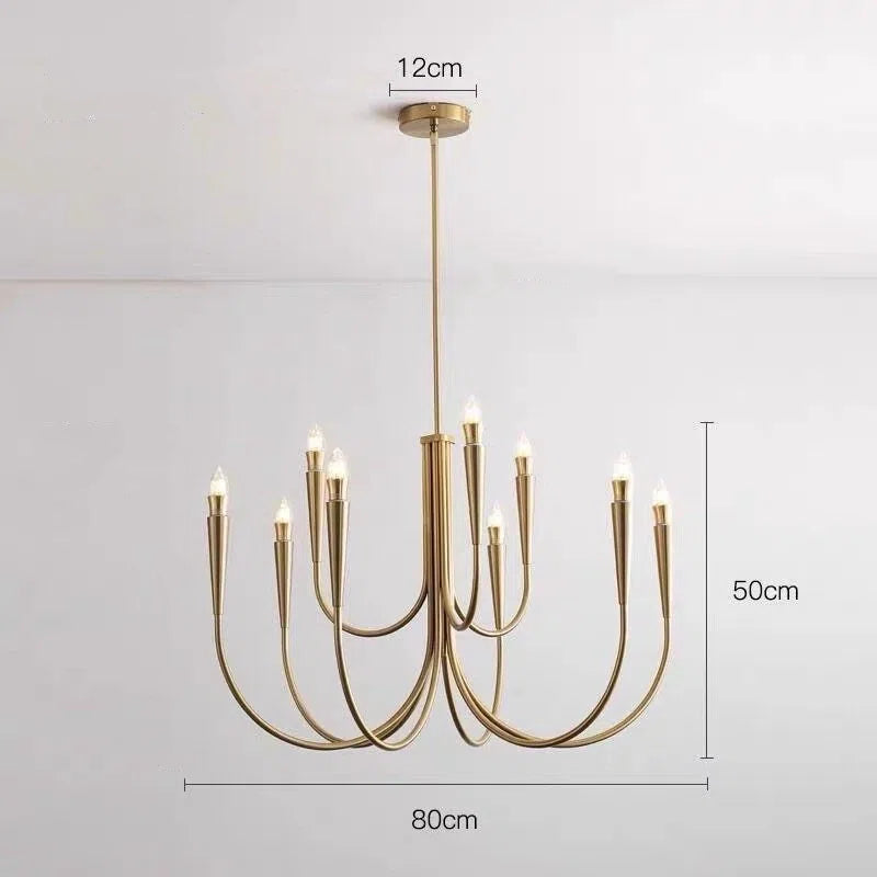 Versailles 9-Light French Gold Chandelier