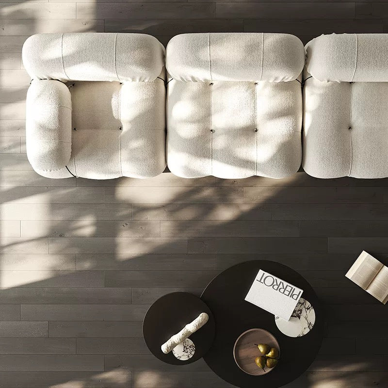 Bouclé Modular Sofa three seats