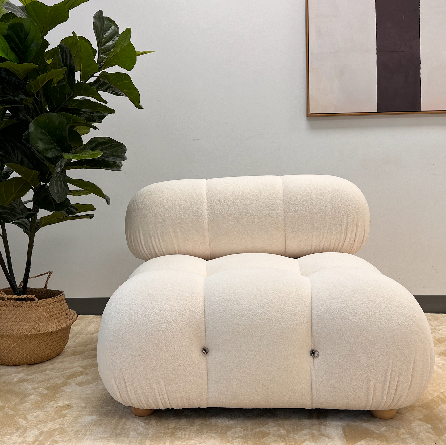 Module Sofa Lounge Bouclé