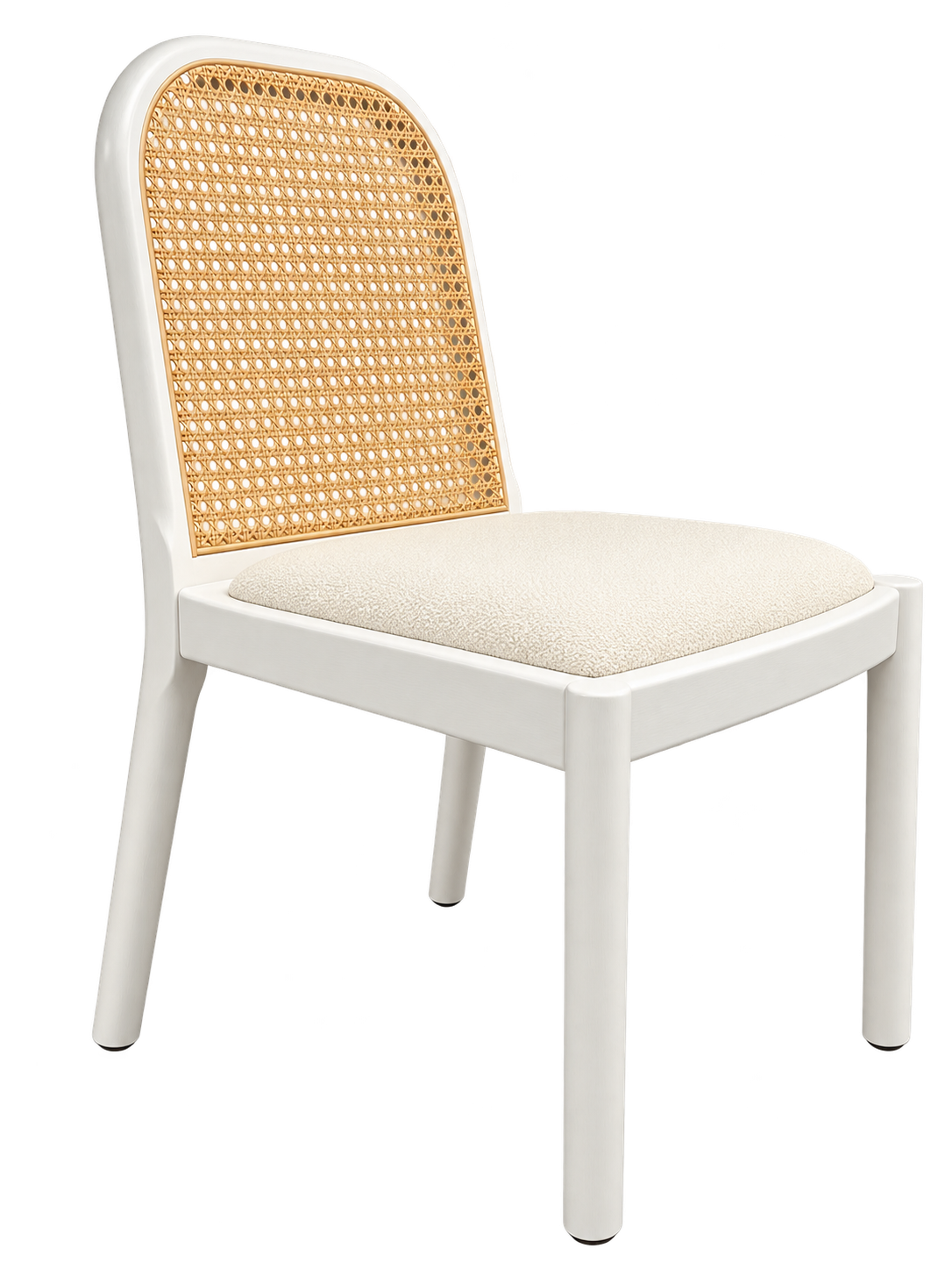 Aarhus White Ratten Dining Chair