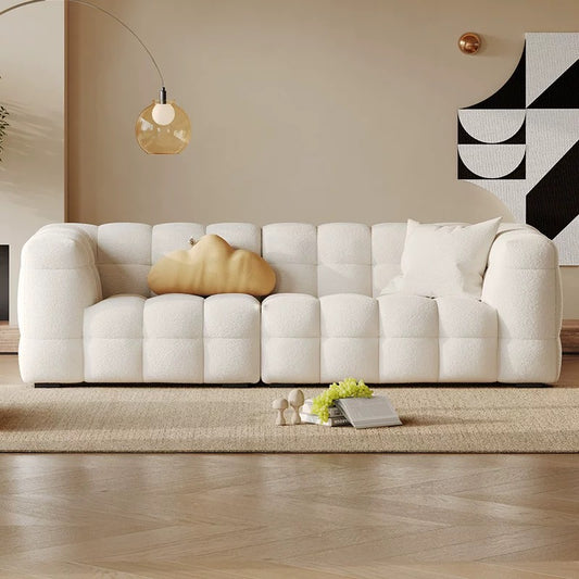 Roba 2-Pieces Sofa Bouclé White