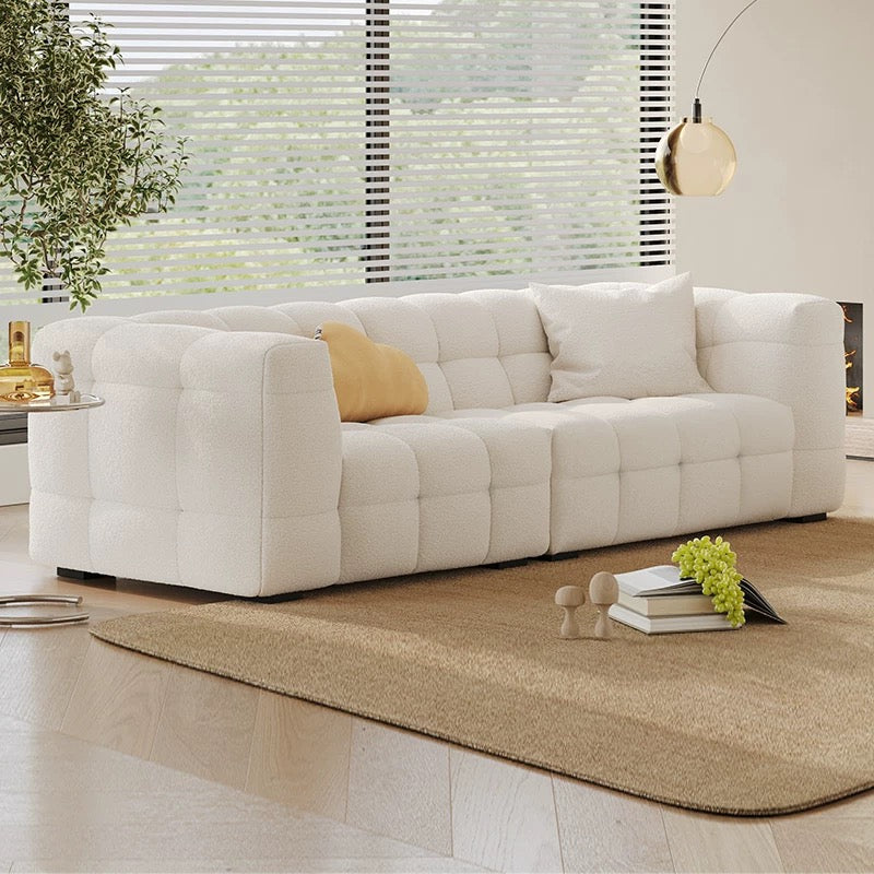 Roba 2-Pieces Sofa Bouclé White