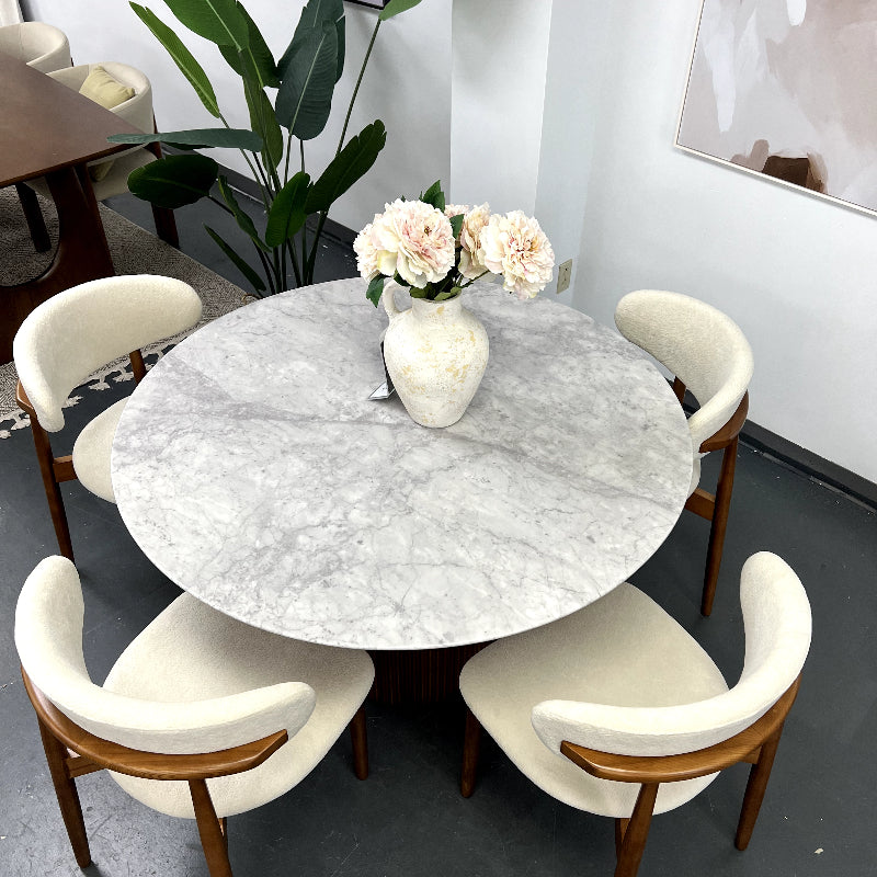 Capri Marble Round Dining Table