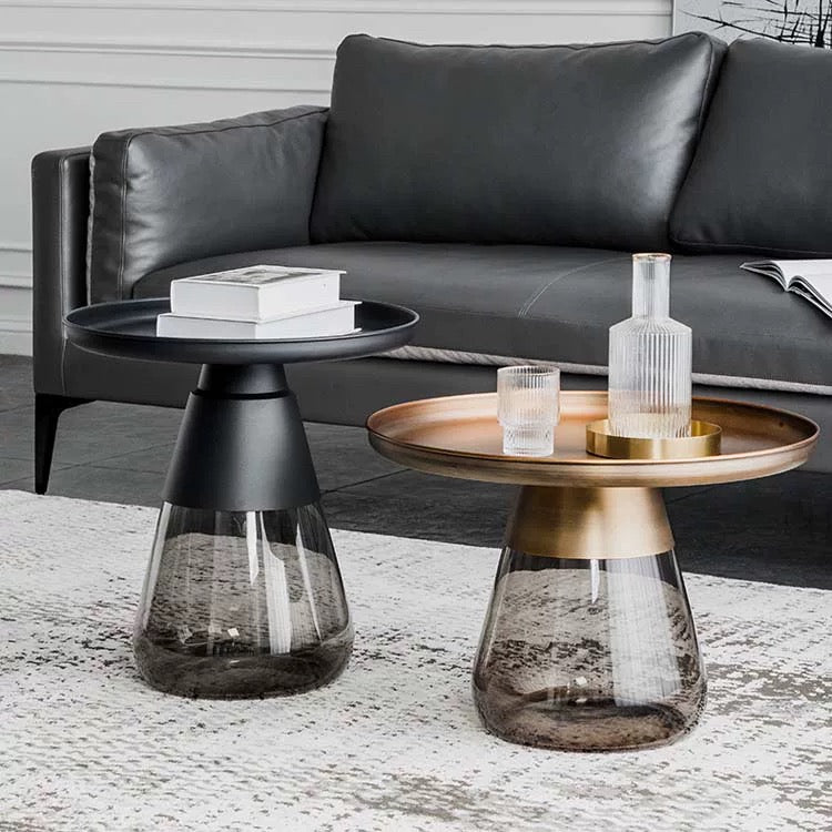 Vetro Side Table Black
