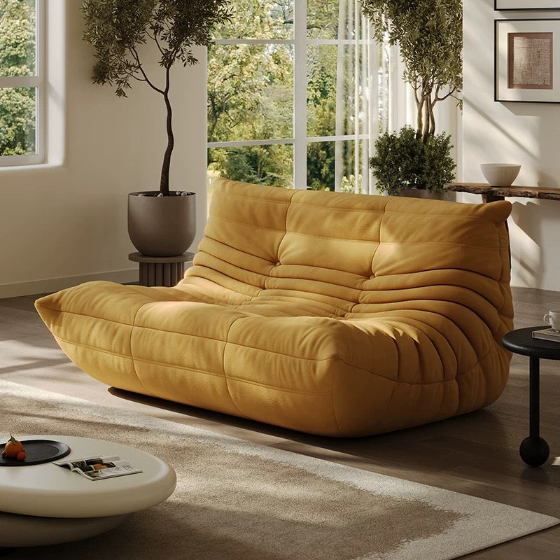 Two Seater Module Sofa Yellow