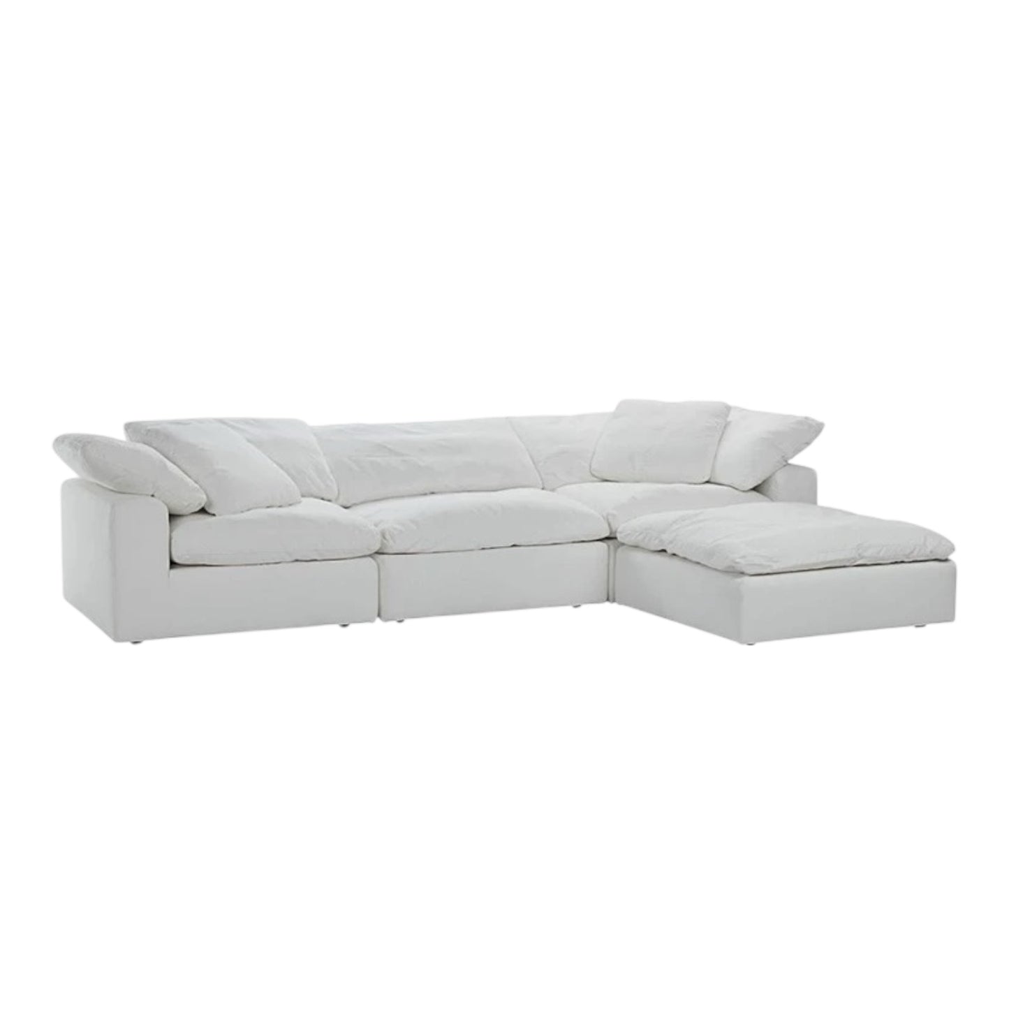 Cloudy Sectional 4-Pieces Sofa White