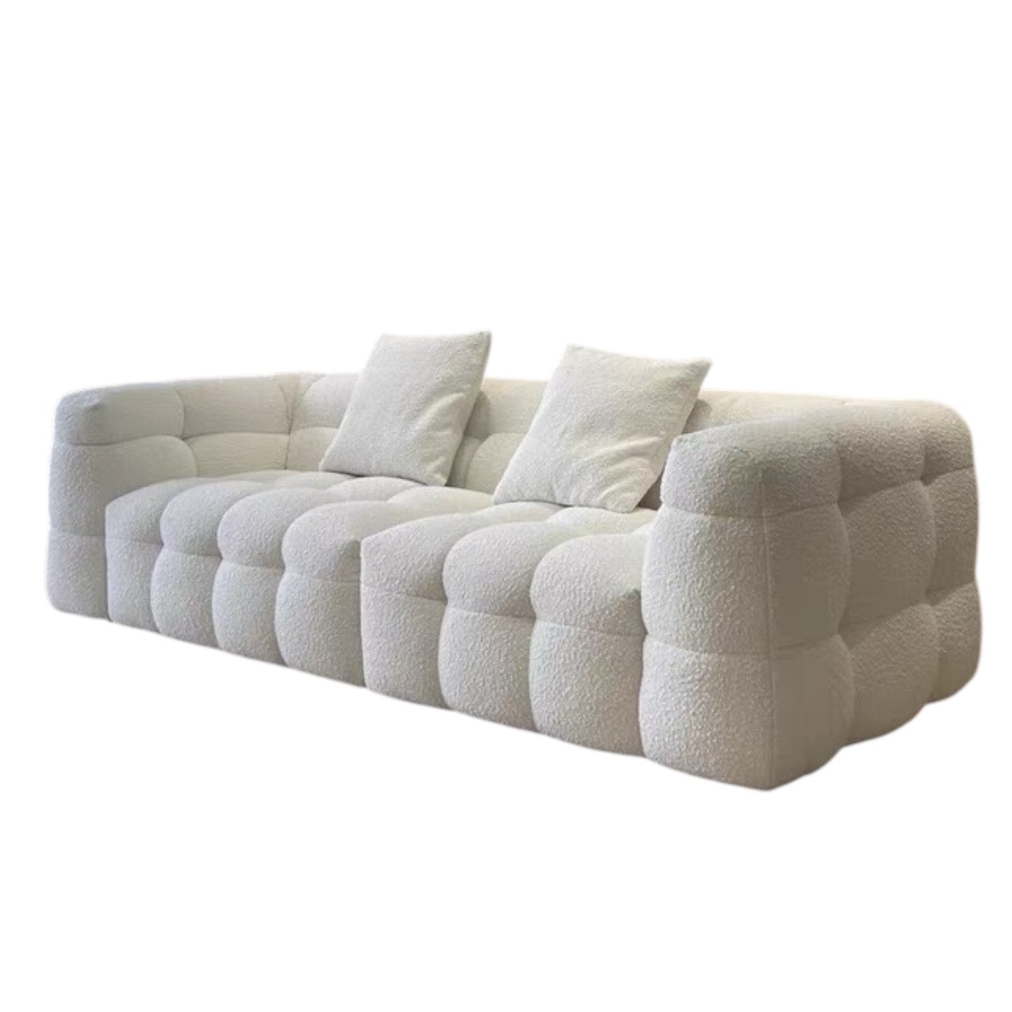 Roba 2-Pieces Sofa Bouclé White