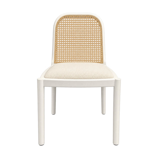 Aarhus White Ratten Dining Chair