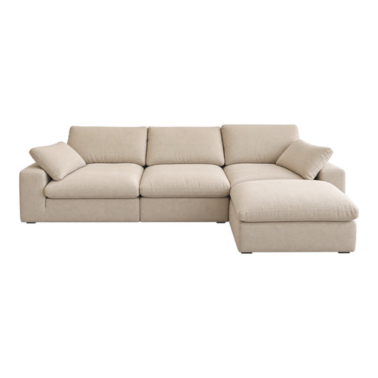 Cloudy Sectional 4-Pieces Sofa White